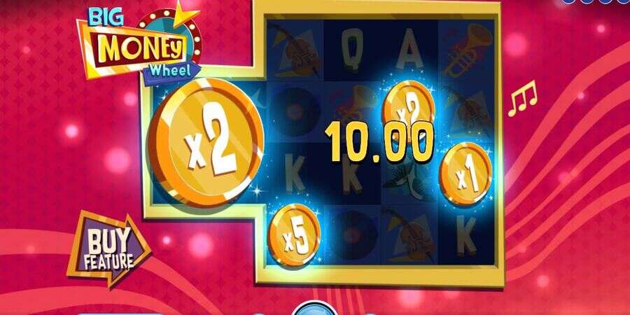 Big Money Wheel slot game reels