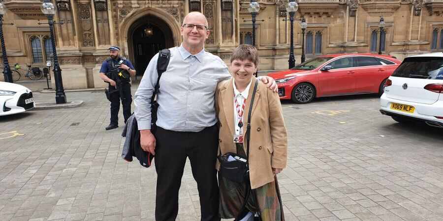 Jon Bryan with Baroness Fox