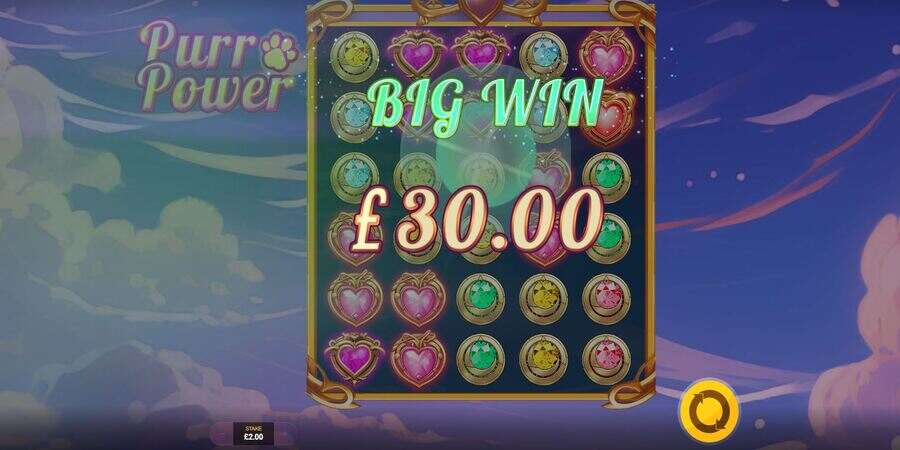 Big win on Purr Power slot