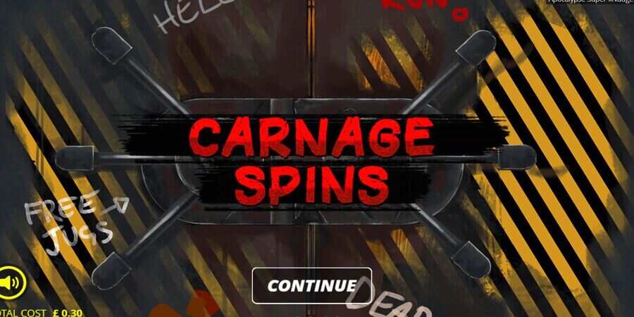 Carnage spins bonus game