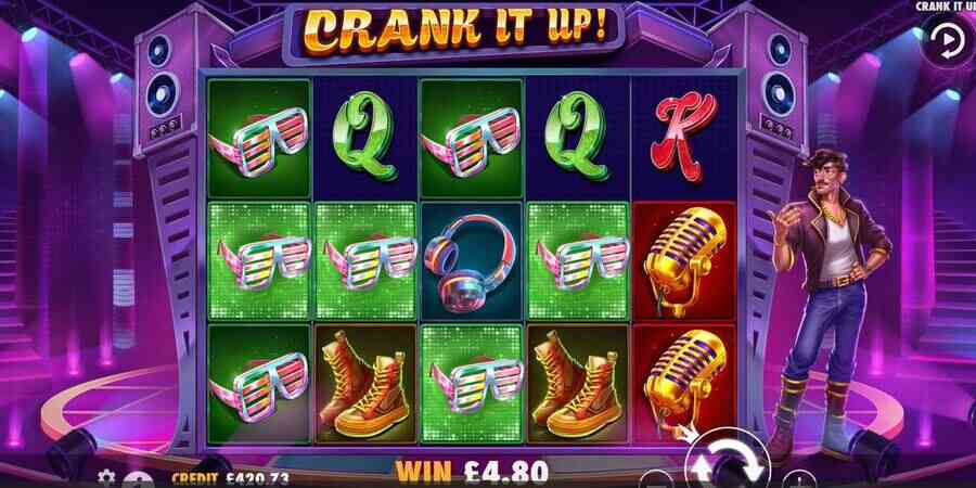 Crank it Up slot 12x multiplier win