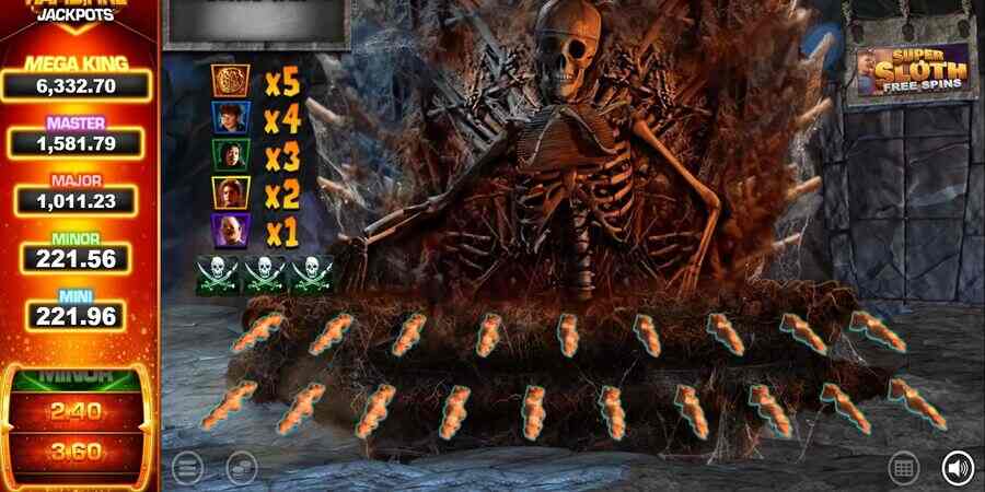 Skeleton organ bonus game