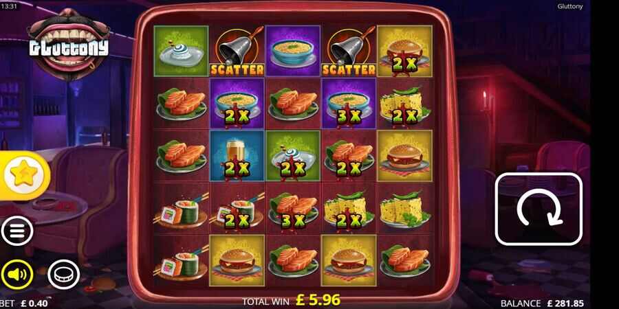 Gluttony slot game