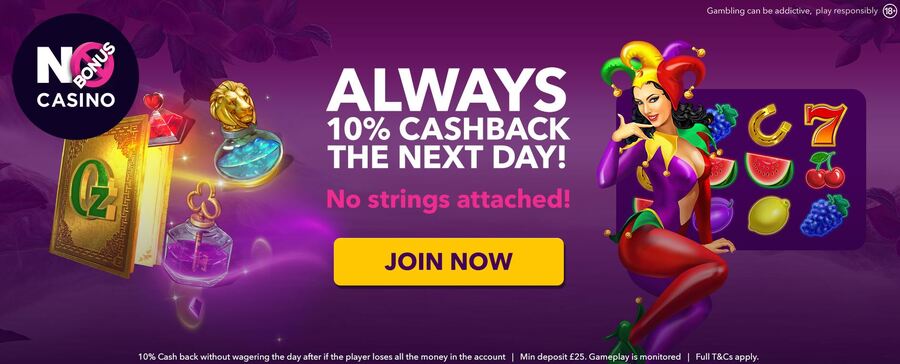 No Bonus Casino Cashback