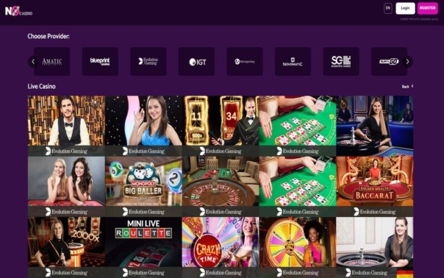 No Bonus Casino Live Dealer Games on Desktop