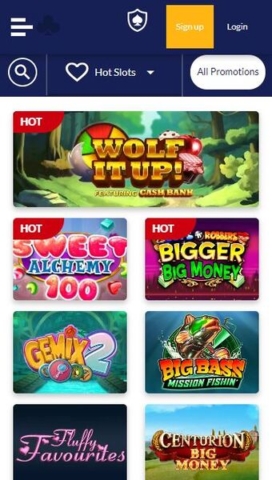 PlayUK Casino Slots on Mobile