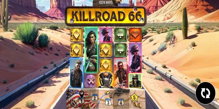 Killroad 66 slot game reels