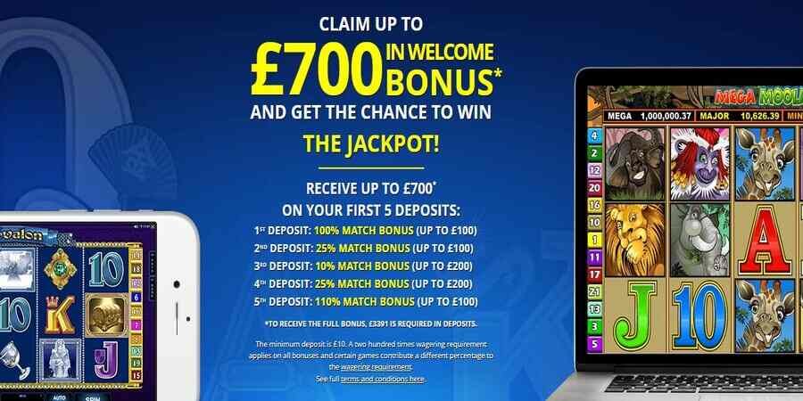 UK Casino Club Welcome Bonus